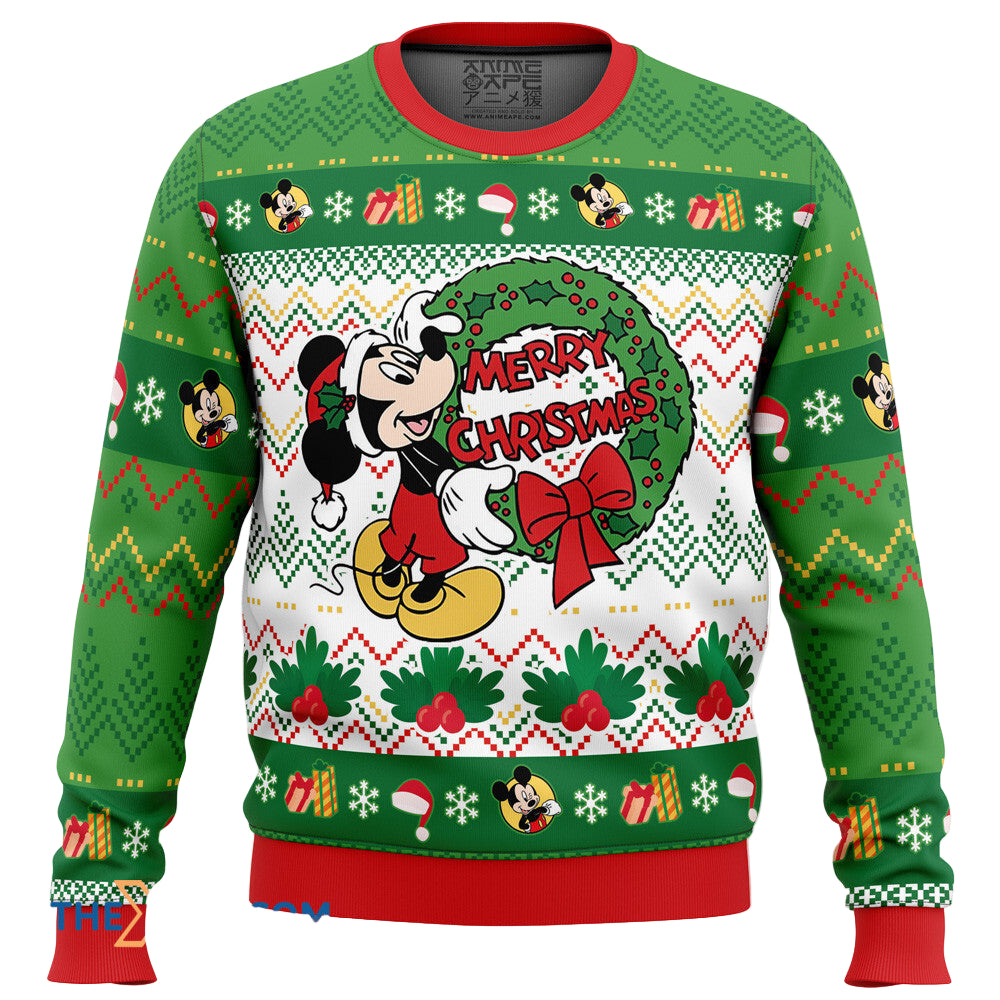 Merry Christmas Graphics Mouse Mouse Gift For Fan Anime Christmas Ugly Sweater