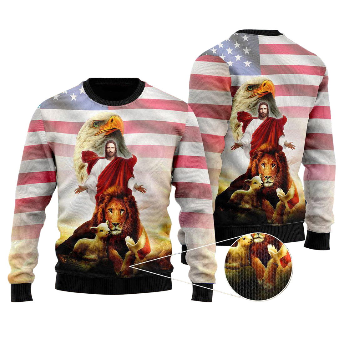 Jesus Ugly Christmas Sweater For Men Women - Jesus Christ Sweater