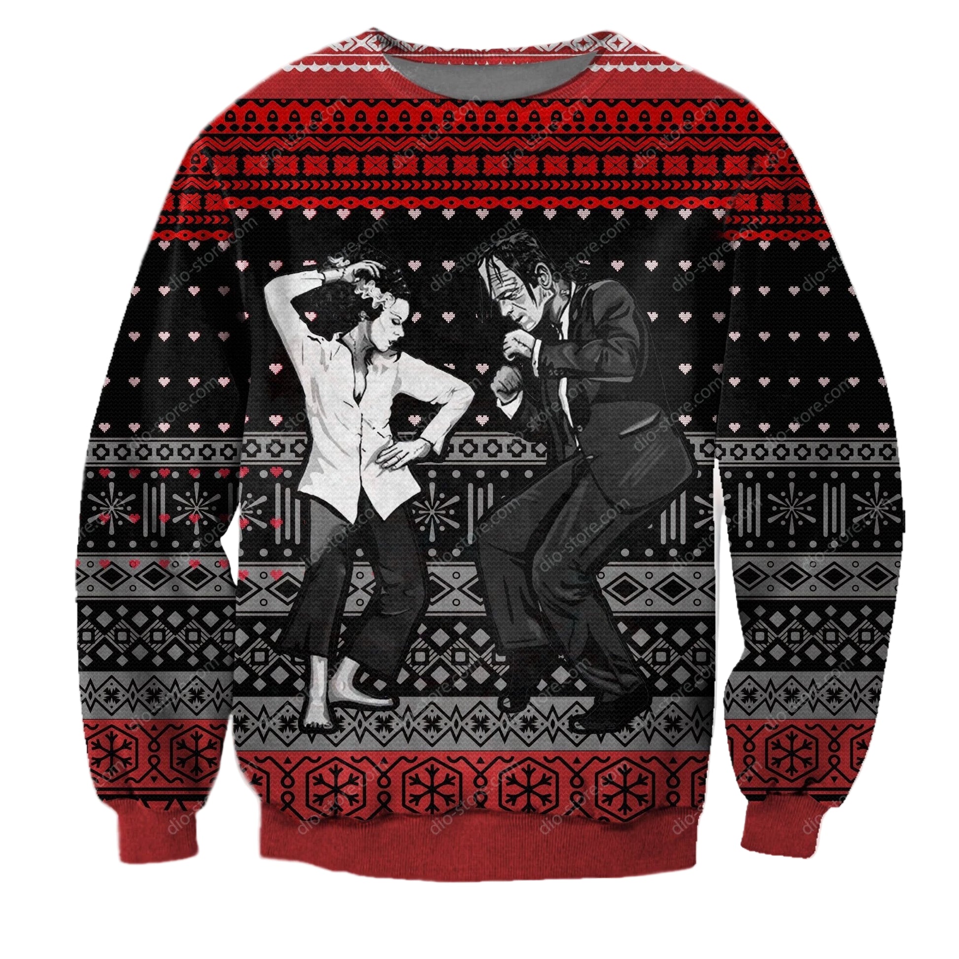 Pulp Frankenstein For Unisex Ugly Christmas Sweater, All Over Print Sweatshirt