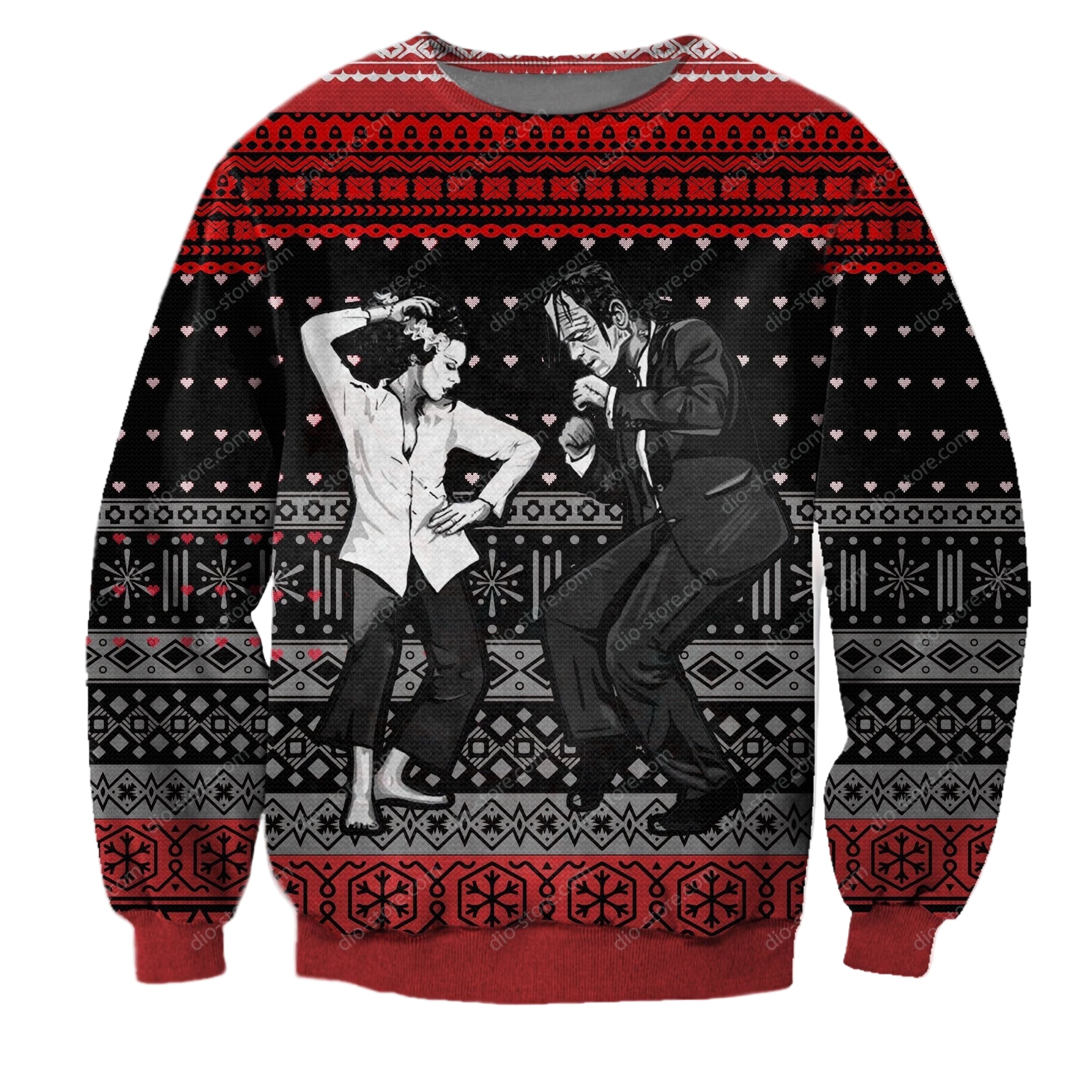Pulp Frankenstein For Unisex Ugly Christmas Sweater, All Over Print Sweatshirt