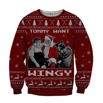 Tommy Want Wingy Tommy Boy For Unisex Ugly Christmas Sweater, All Over Print Sweatshirt