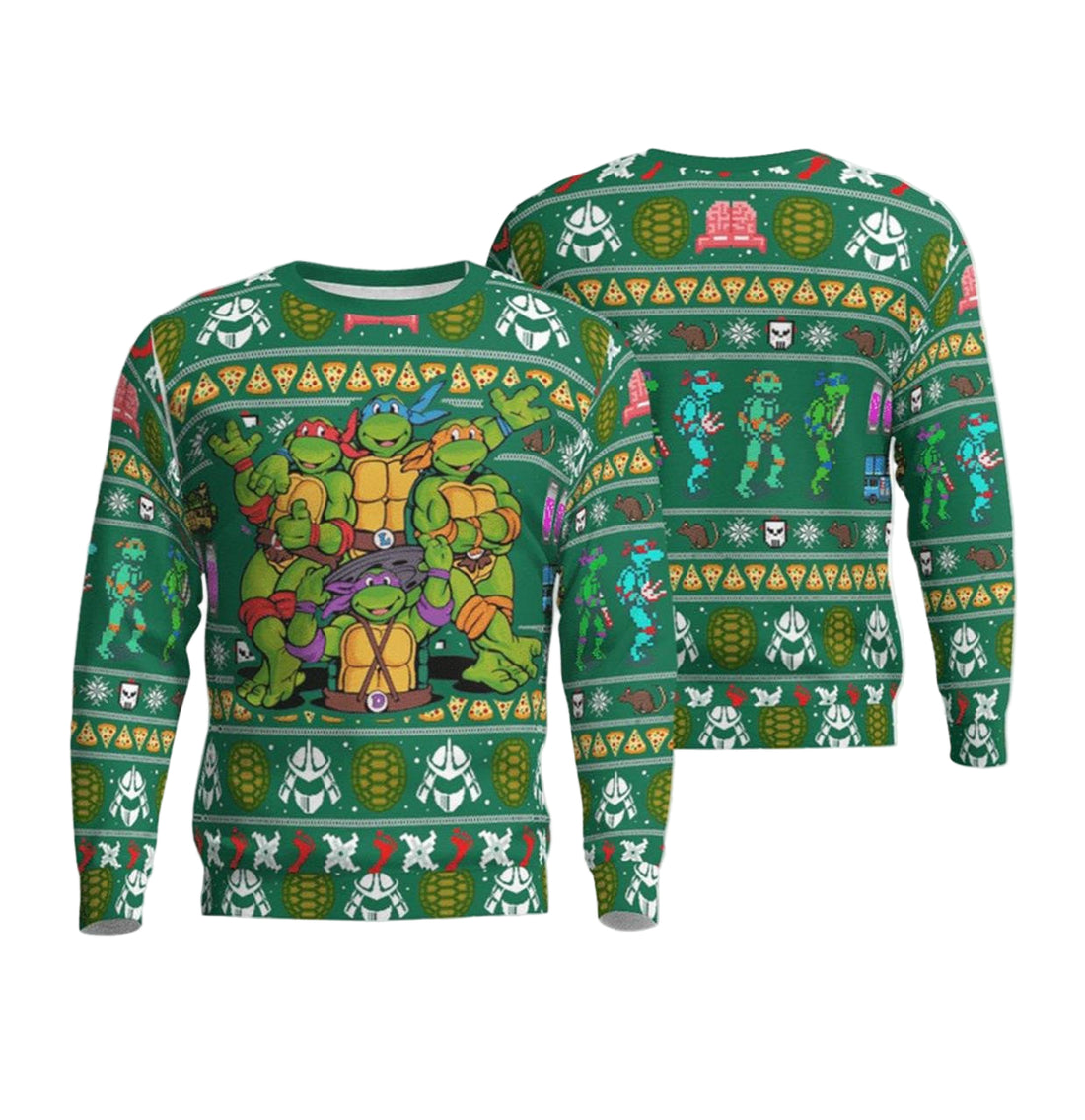 TMNT Teenage Mutant Ninja Turtles Ugly Christmas Sweater