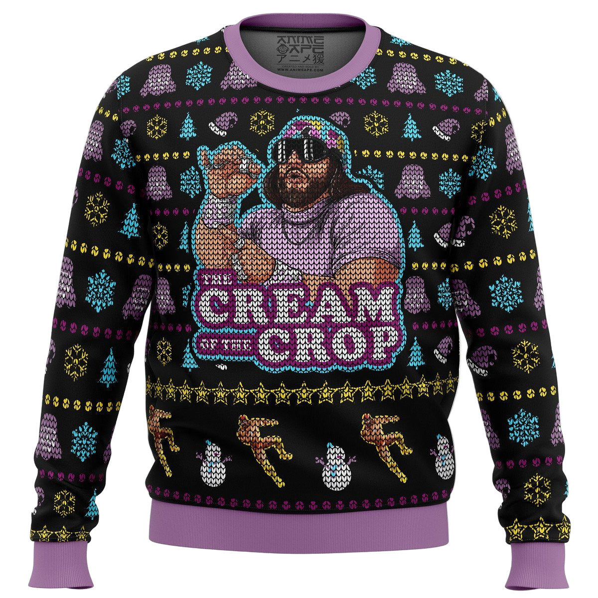 The Cream of the Crop Macho Man Randy Savage Pro Wrestling Ugly Christmas Sweater