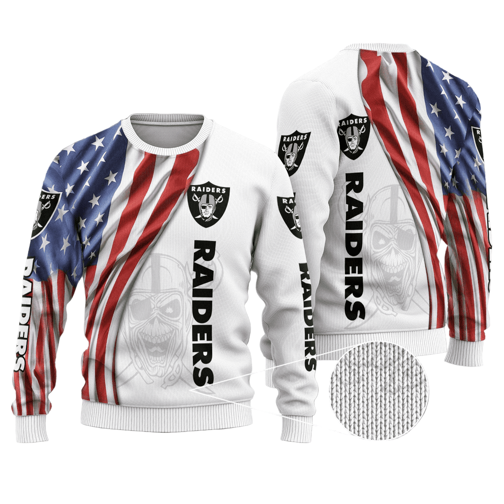 Ugly Christmas Sweater Las-Vegas, Las-Vegas Nation White