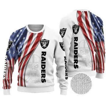 Ugly Christmas Sweater Las-Vegas, Las-Vegas Nation White