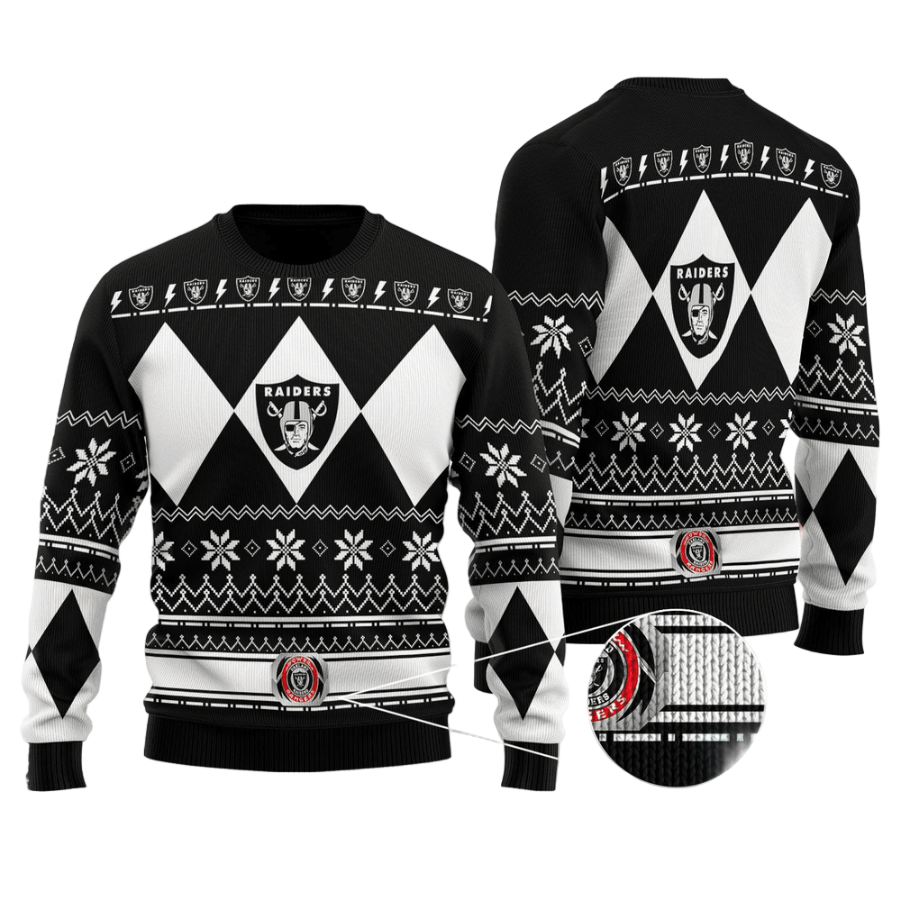 Ugly Christmas Sweater Las-Vegas, Las-Vegas Nation Black/White