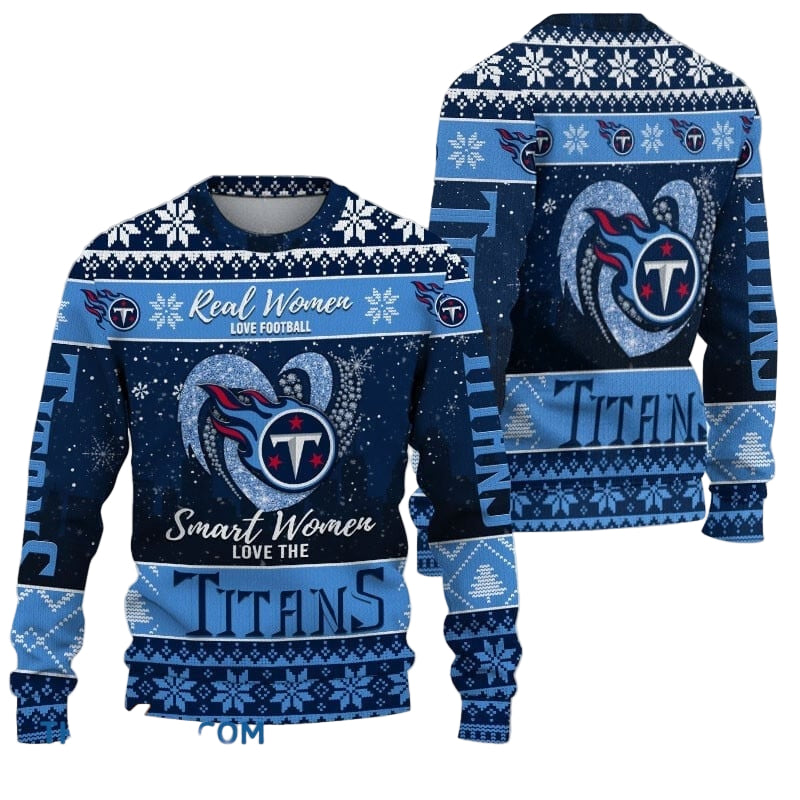 Ugly Christmas Sweater Tennessee-Titans, Grinch Christmas Tennessee-Titans In Heart Snowflakes City Shadow Navy