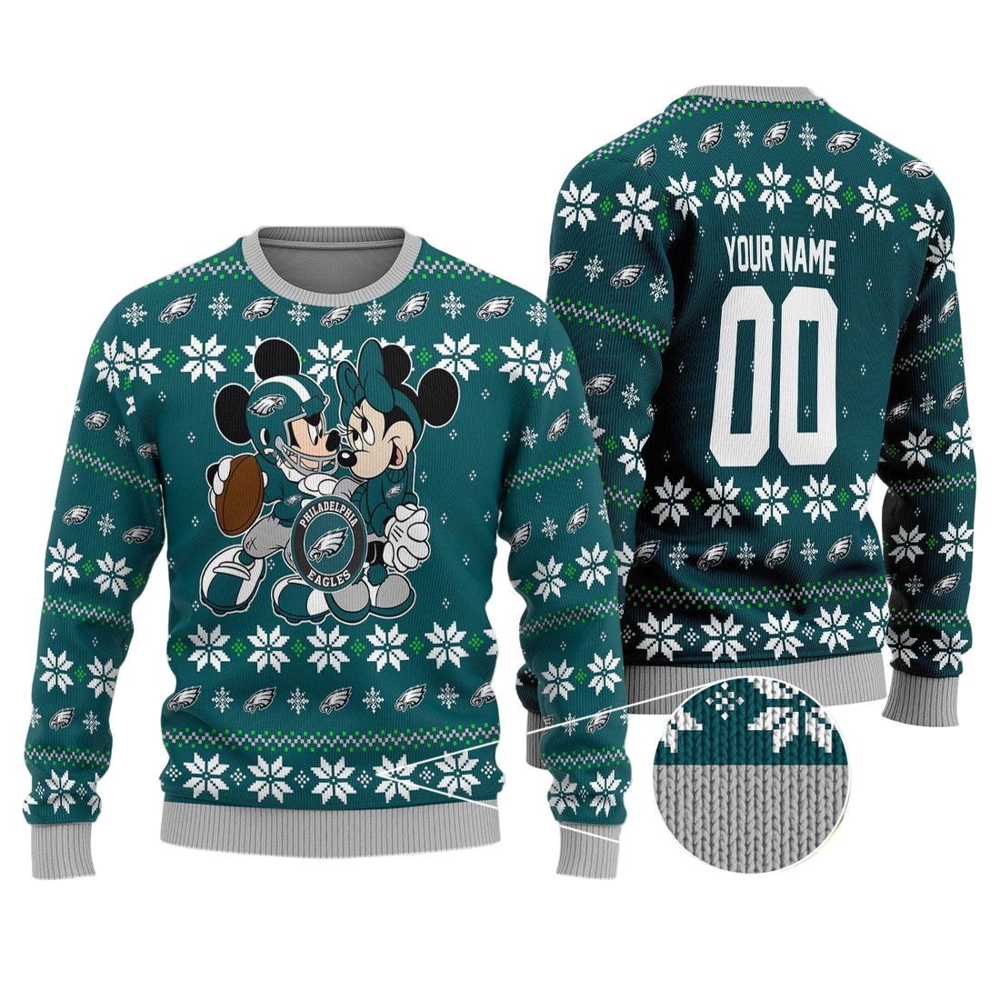 Philadelphia Eagles Personalized Woolen Sweater BGSWT146