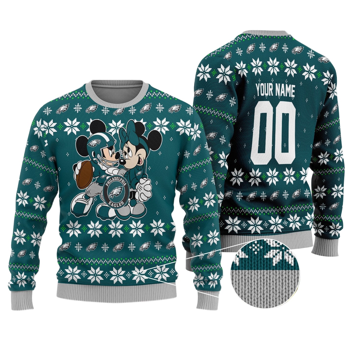Philadelphia Eagles Personalized Woolen Sweater BGSWT146