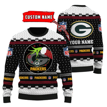 Green Bay Packers Personalized Woolen Sweater BG46