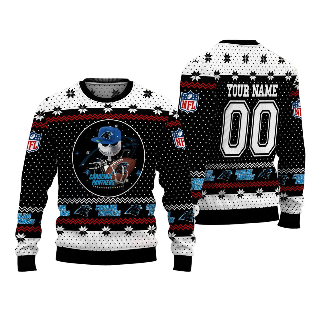 Carolina Panthers Personalized Woolen Sweater BG23