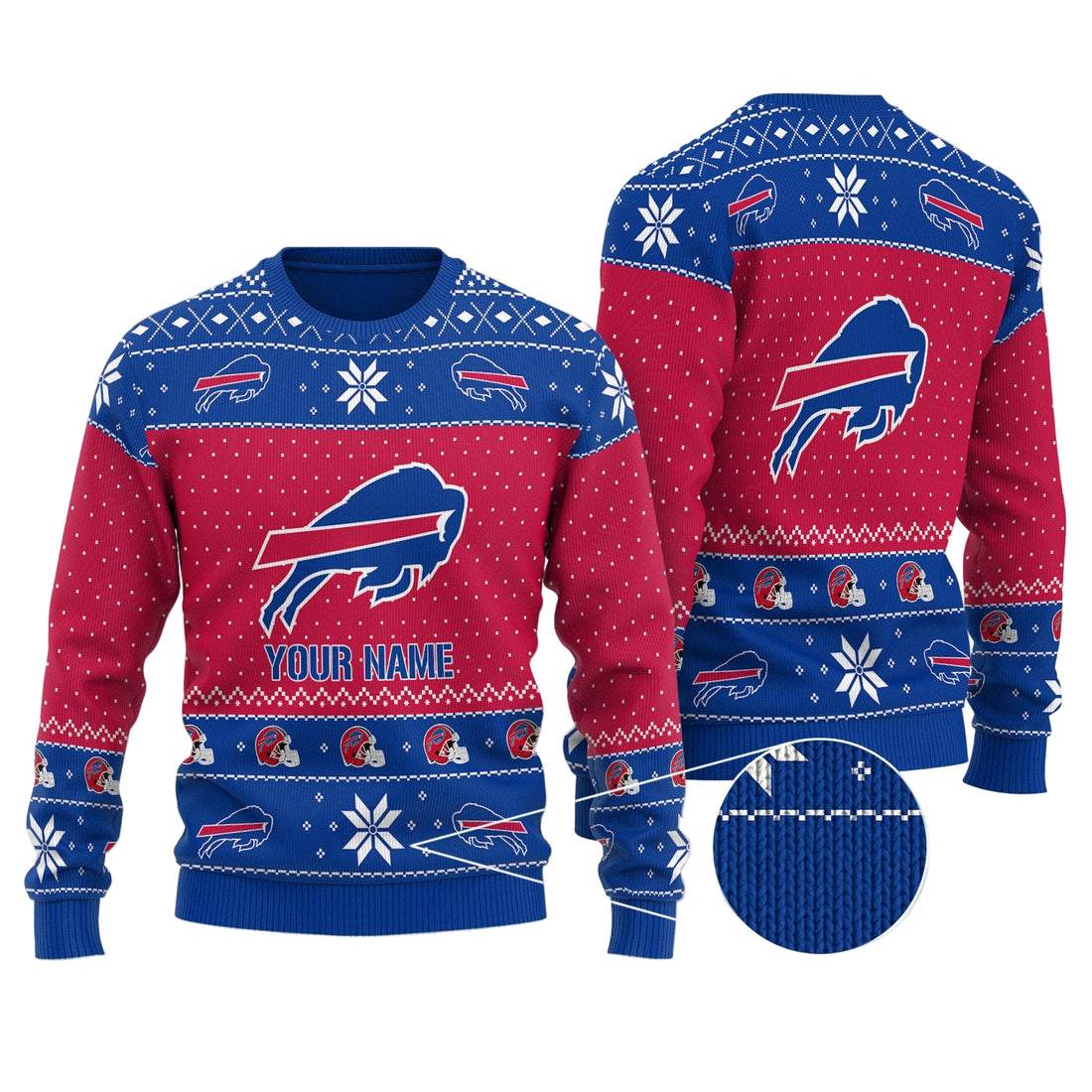 Buffalo Bills Personalized Woolen Sweater BGSWT109
