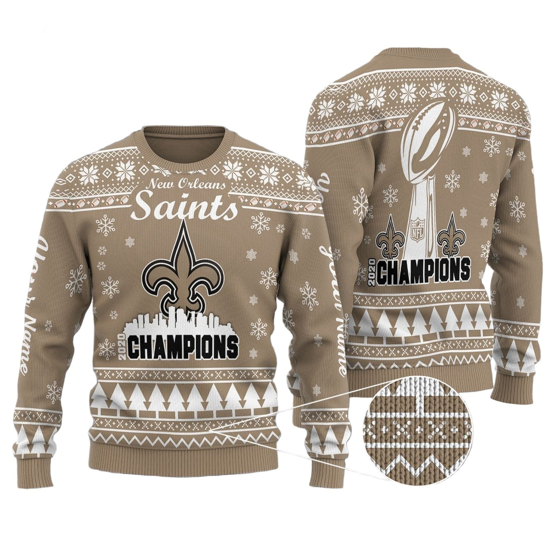 New Orleans Saints Personalized Sweater 24