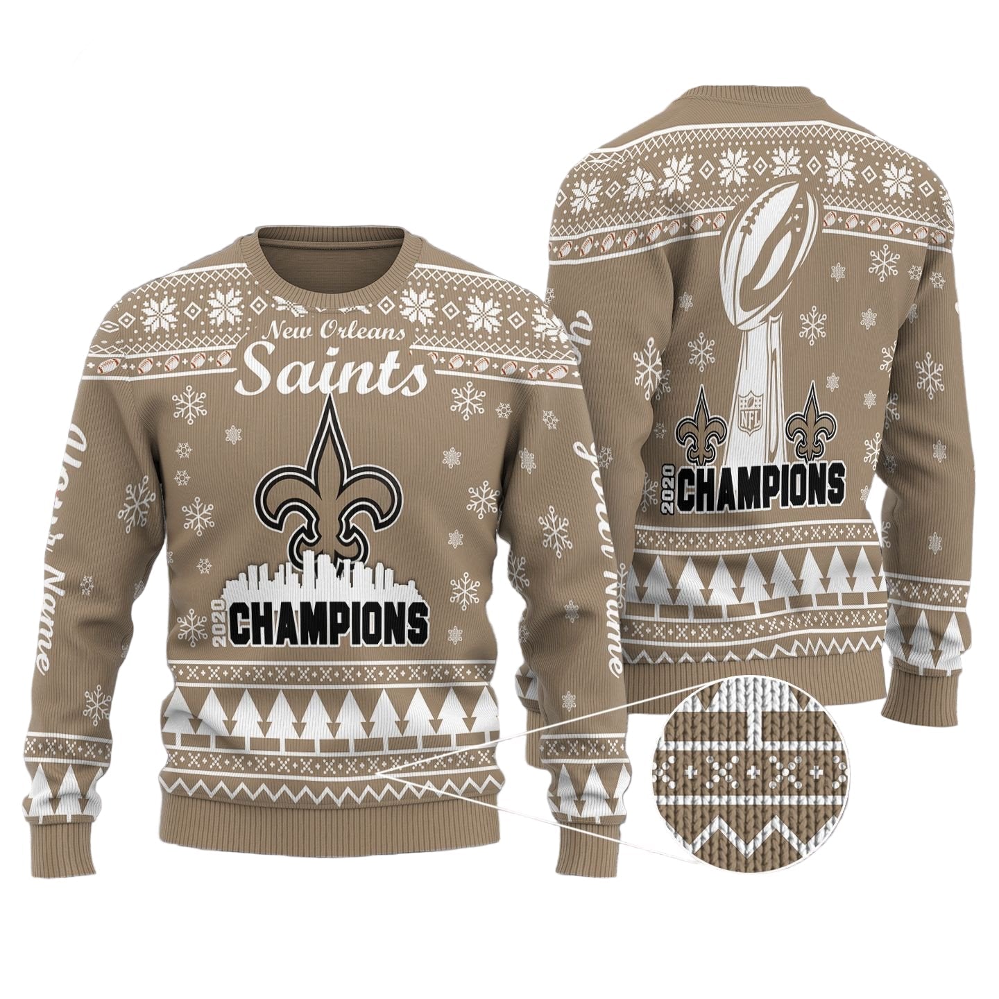 New Orleans Saints Personalized Sweater 24