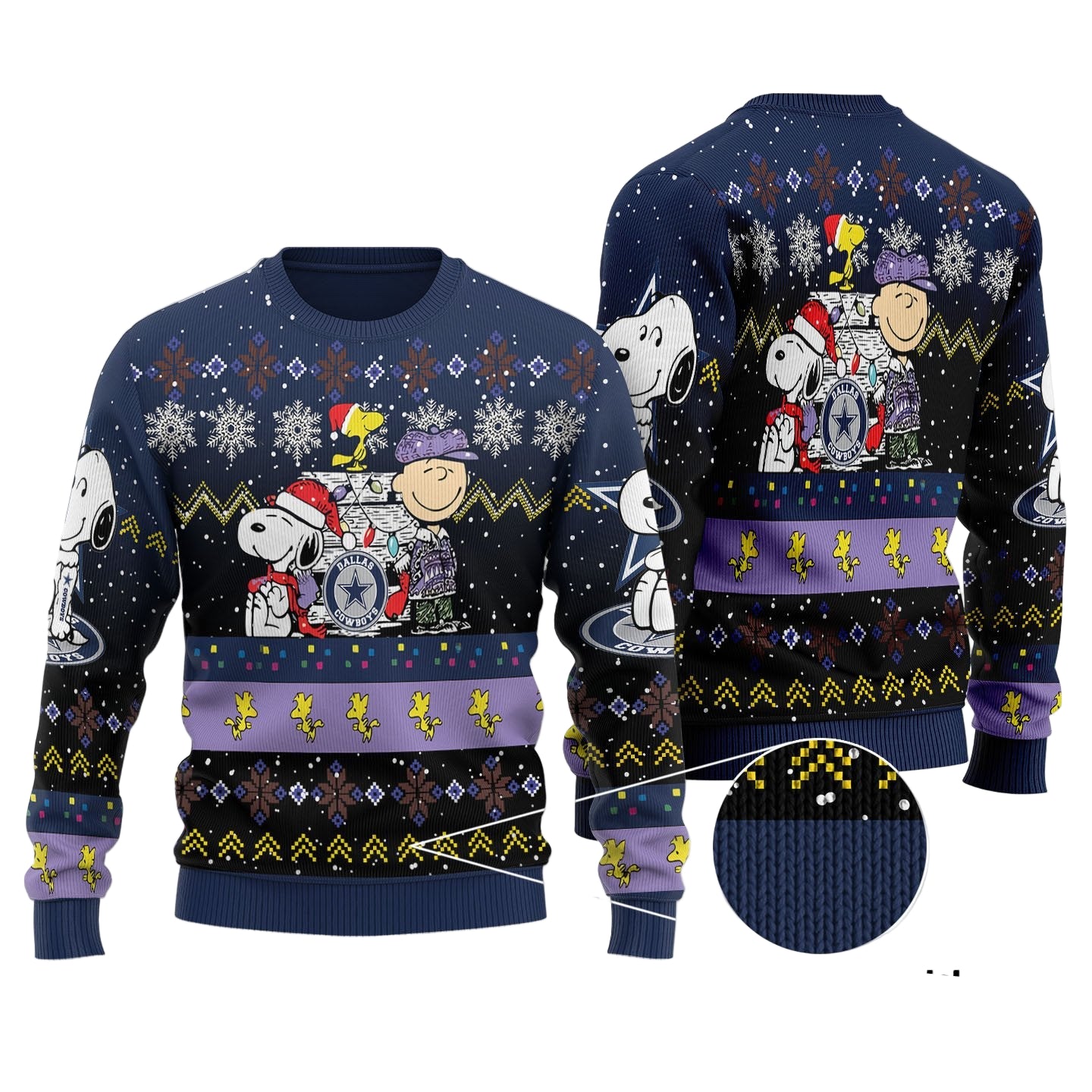 Dallas Cowboys Christmas Woolen Sweater BGSWT154