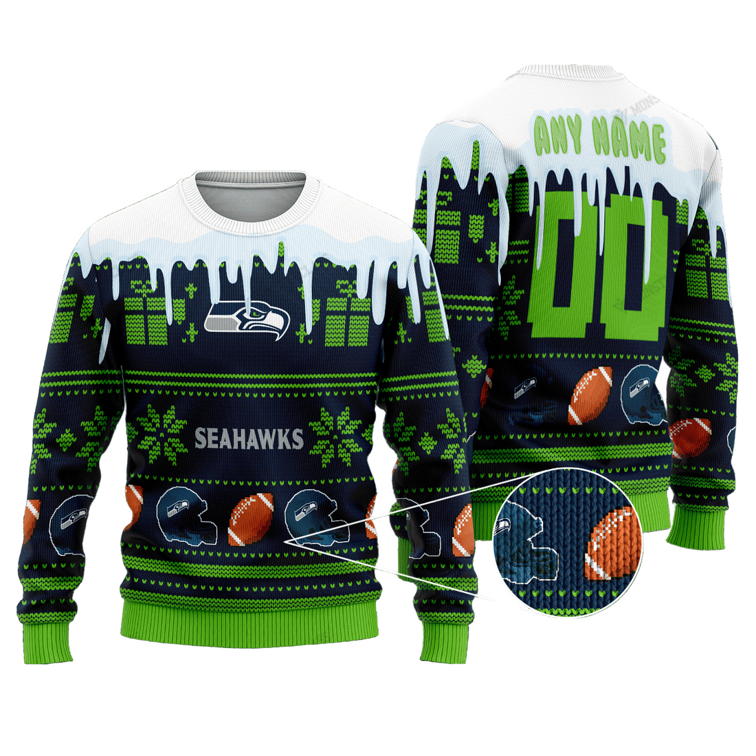 Seattle Seahawks Woolen Sweater 178