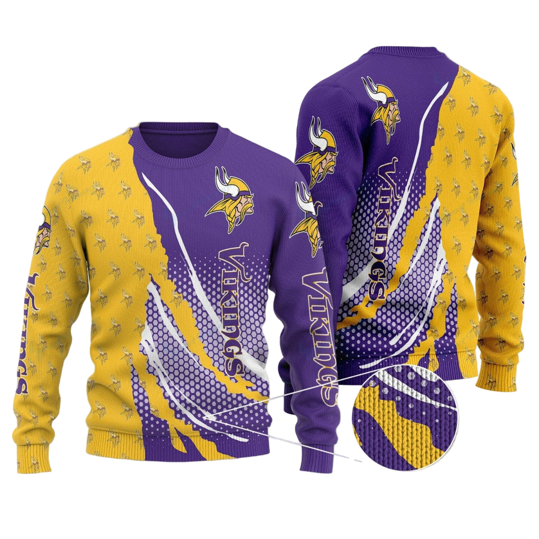 Minnesota Vikings Woolen Sweater BG04