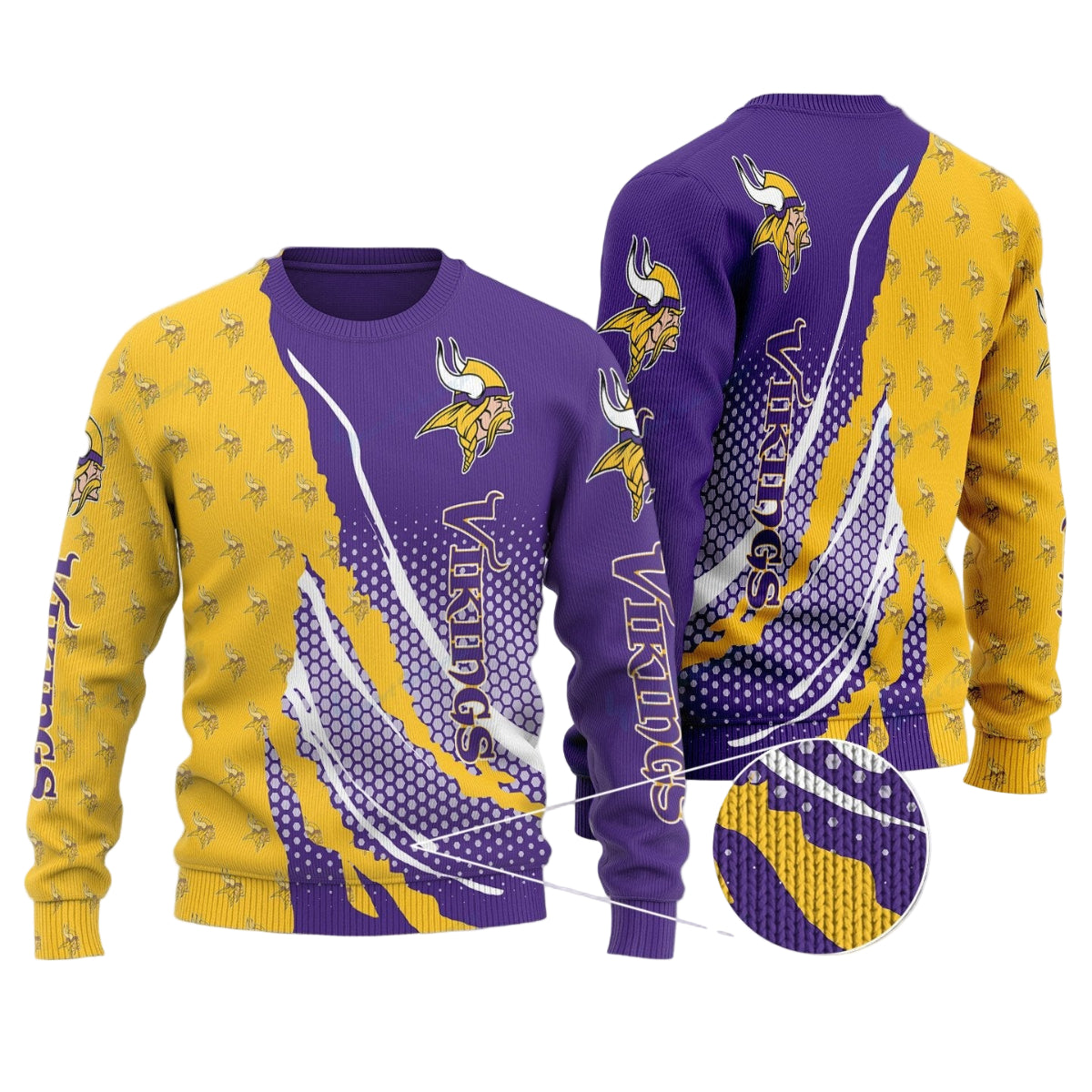 Minnesota Vikings Woolen Sweater BG04