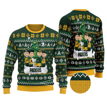 Green Bay Packers Christmas Woolen Sweater BGSWT152