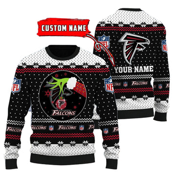 Atlanta Falcons Personalized Woolen Sweater BG36