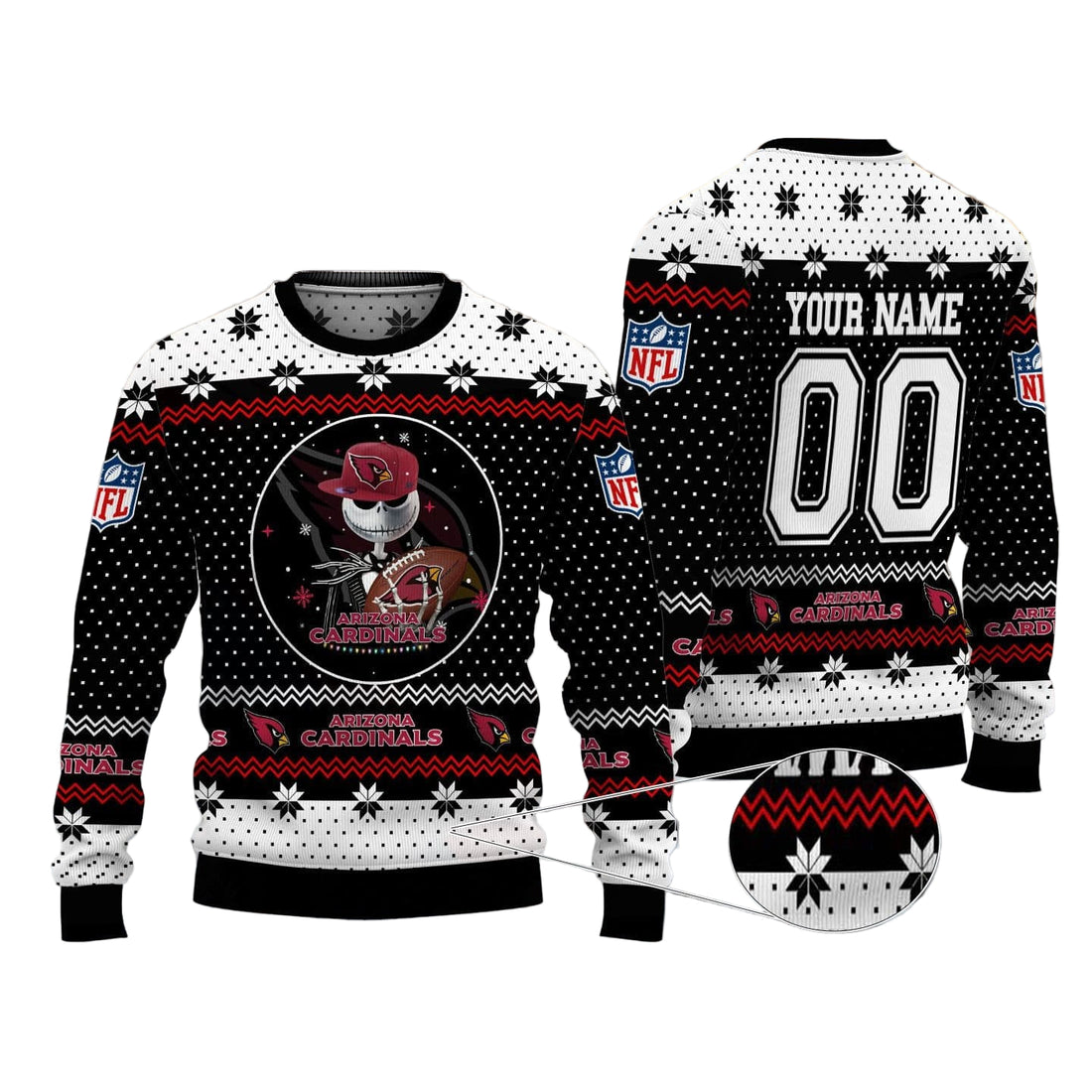 Arizona Cardinals Personalized Woolen Sweater BG21