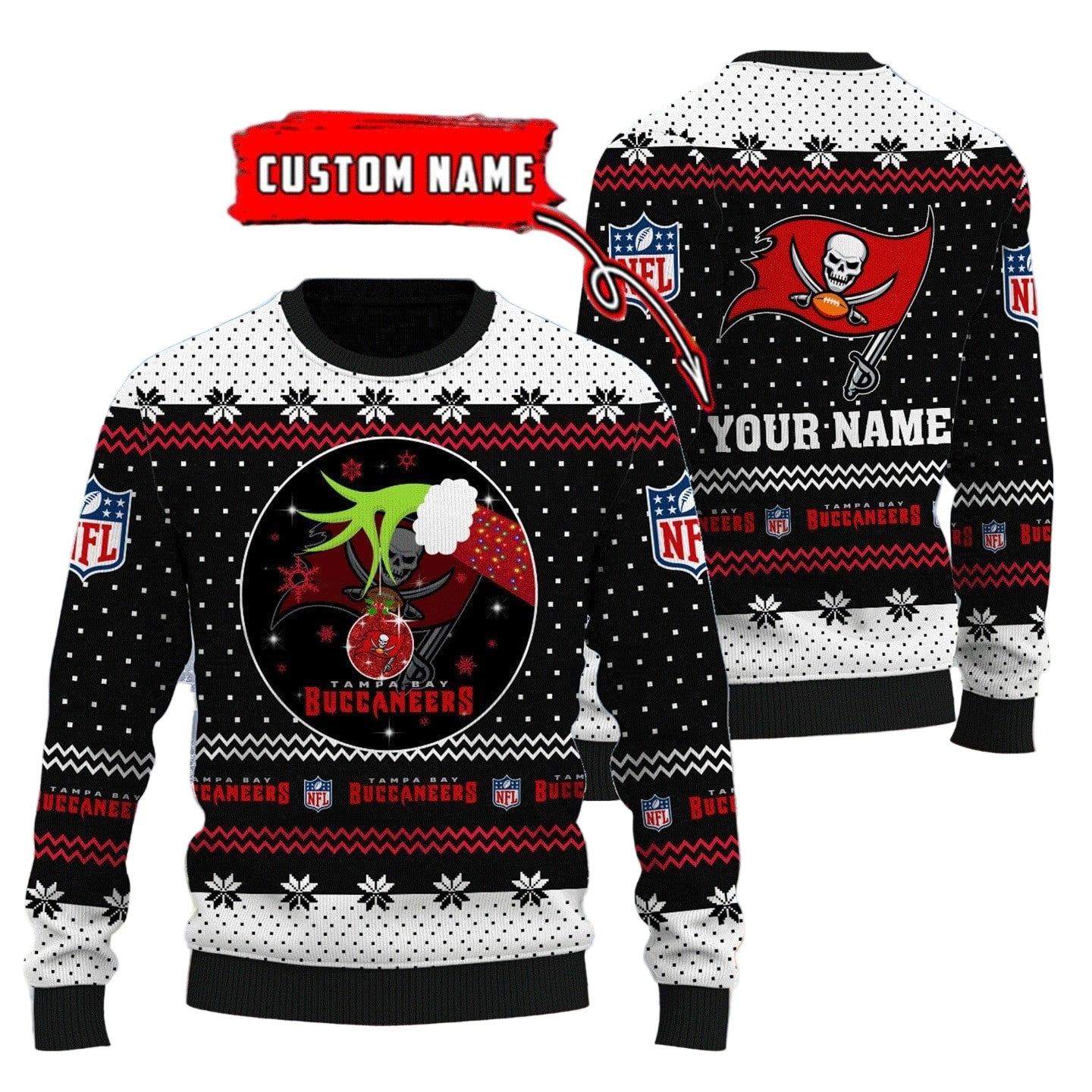Tampa Bay Buccaneers Personalized Woolen Sweater BG64