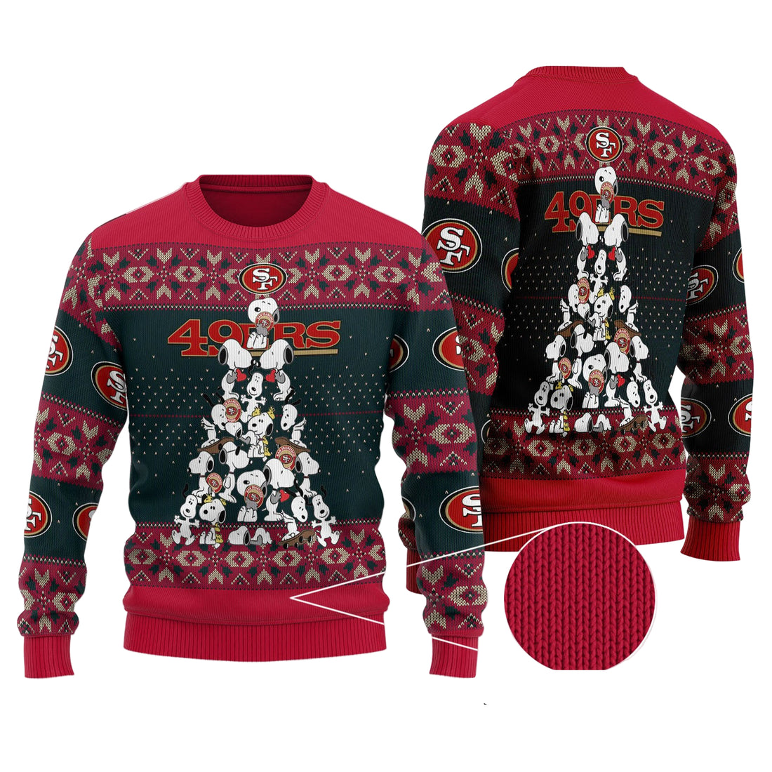 San Francisco 49ers Christmas Woolen Sweater BGSWT153