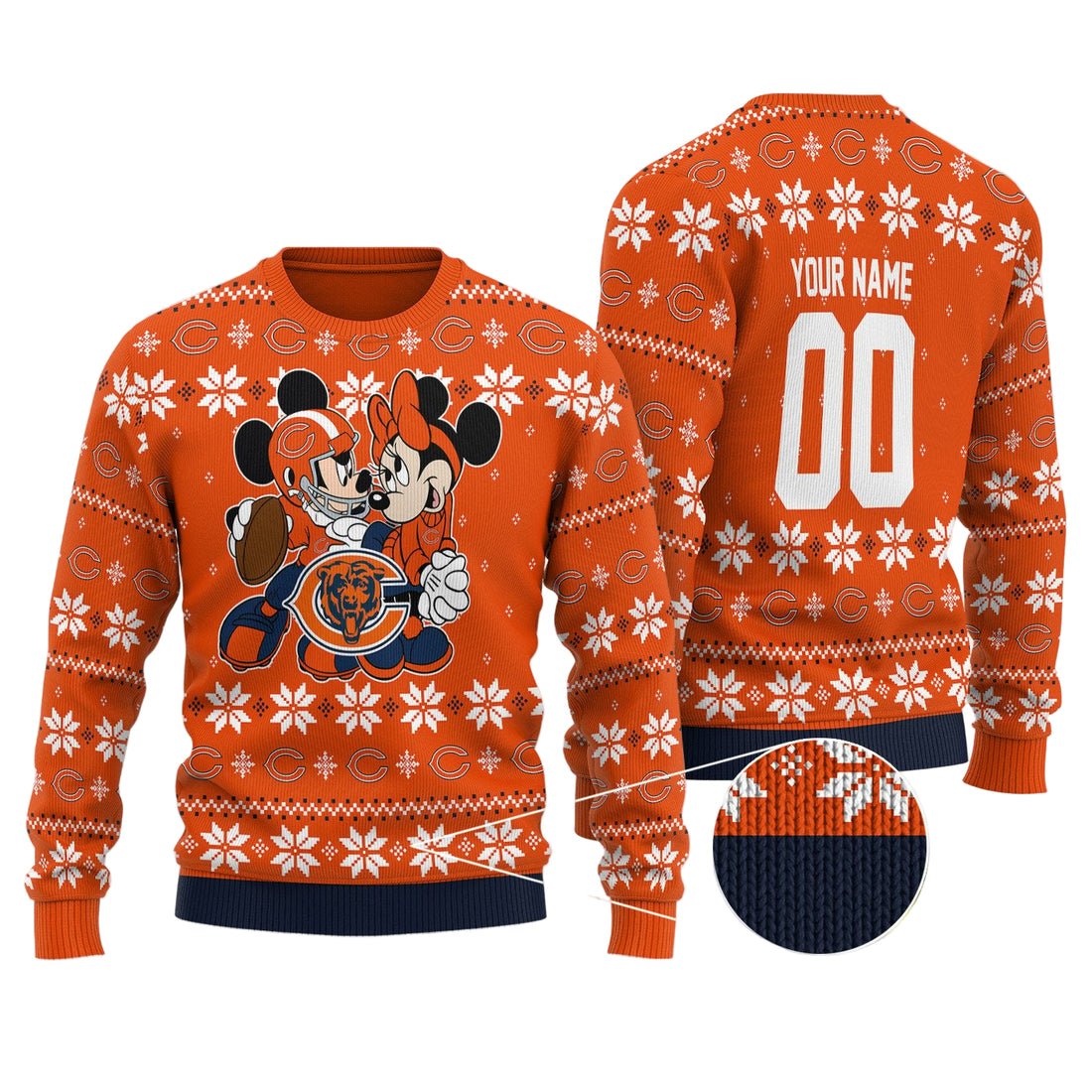 Chicago Bears Personalized Woolen Sweater BGSWT145