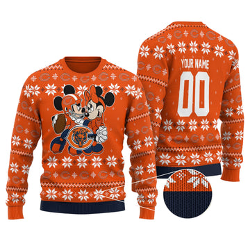 Chicago Bears Personalized Woolen Sweater BGSWT145