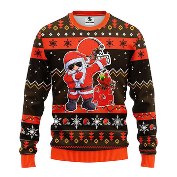 Cincinnati Bengals Dabbing Santa Claus Ugly Christmas Sweater BGSWT162