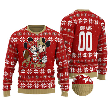 San Francisco 49ers Personalized Woolen Sweater BGSWT144