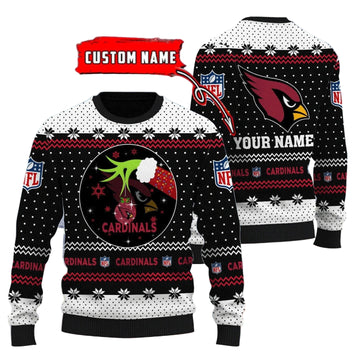 Arizona Cardinals Personalized Woolen Sweater BG35