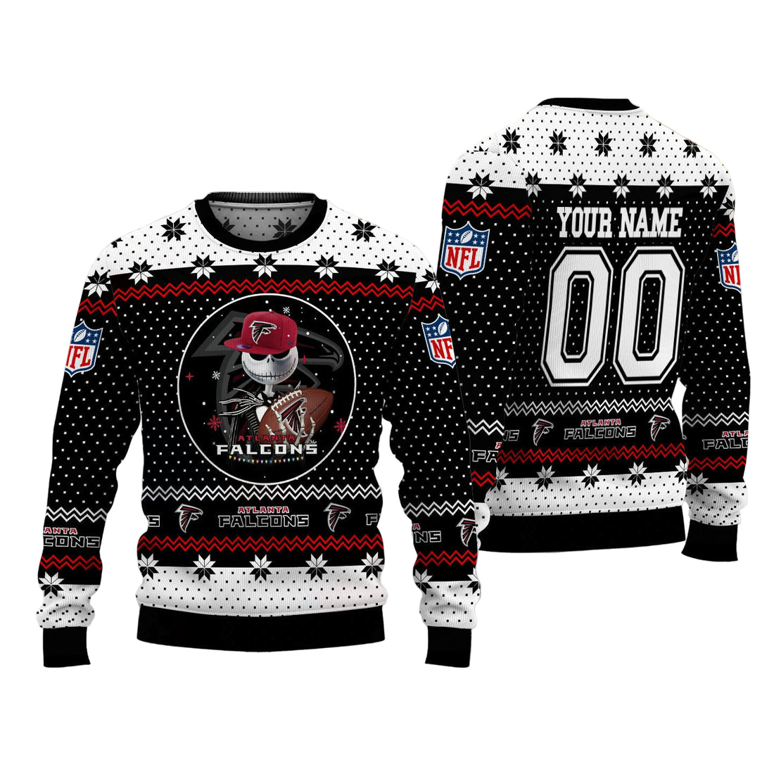 Atlanta Falcons Personalized Woolen Sweater BG20