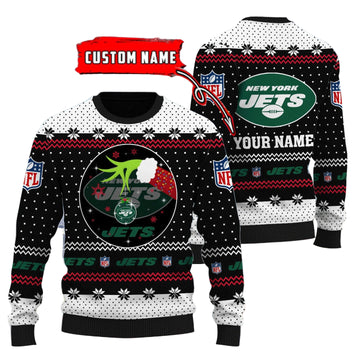New York Jets Personalized Woolen Sweater BG56