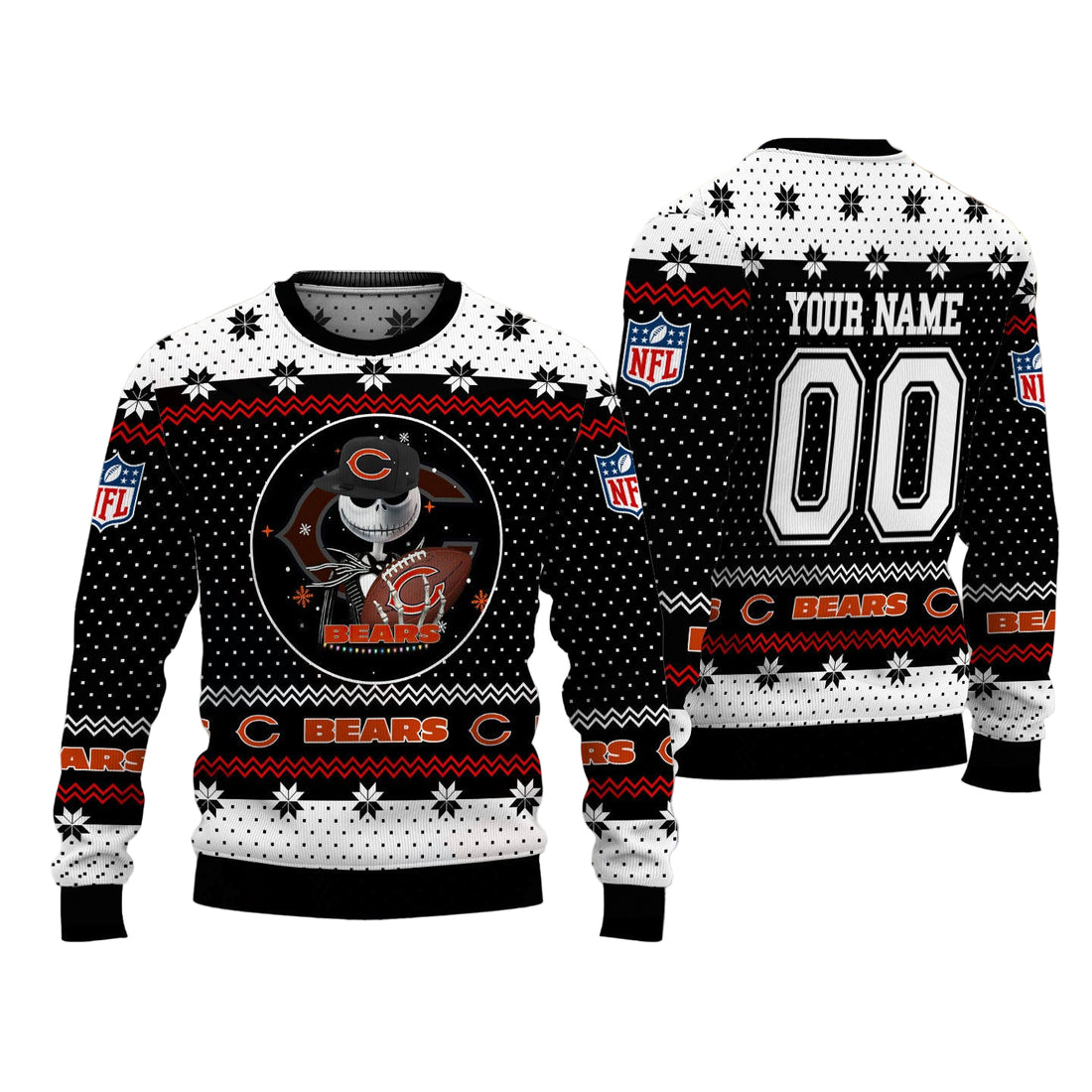 Chicago Bears Personalized Woolen Sweater BG22