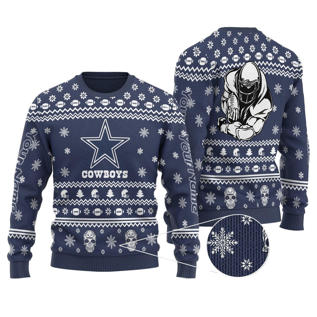 Dallas Cowboys Personalized Sweater 26