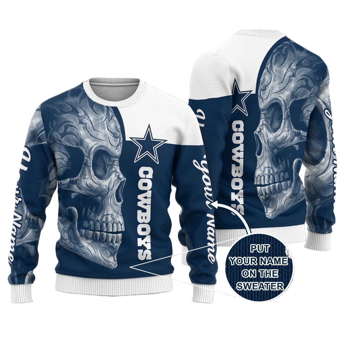 Dallas Cowboys Personalized Sweater 13