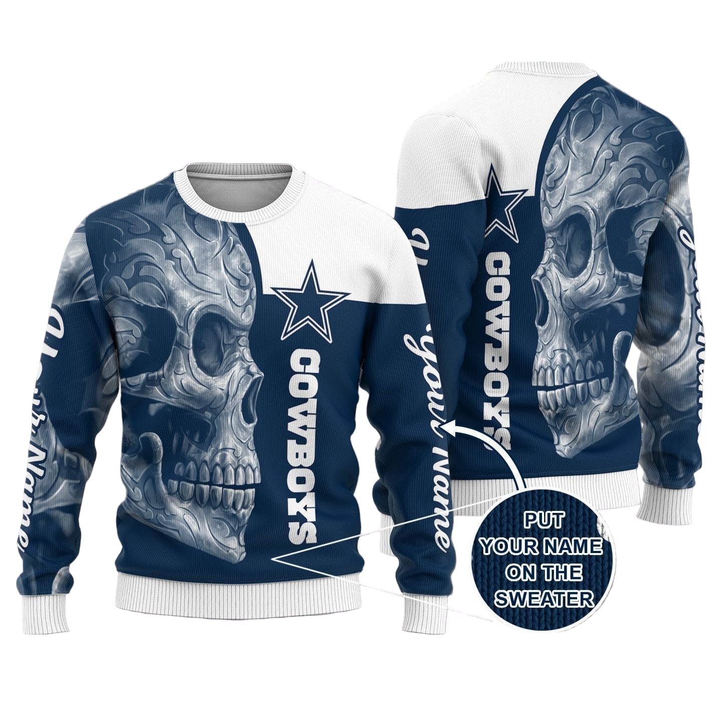 Dallas Cowboys Personalized Sweater 13