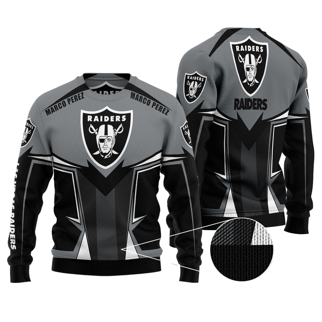 Las Vegas Raiders Woolen Sweater BG67