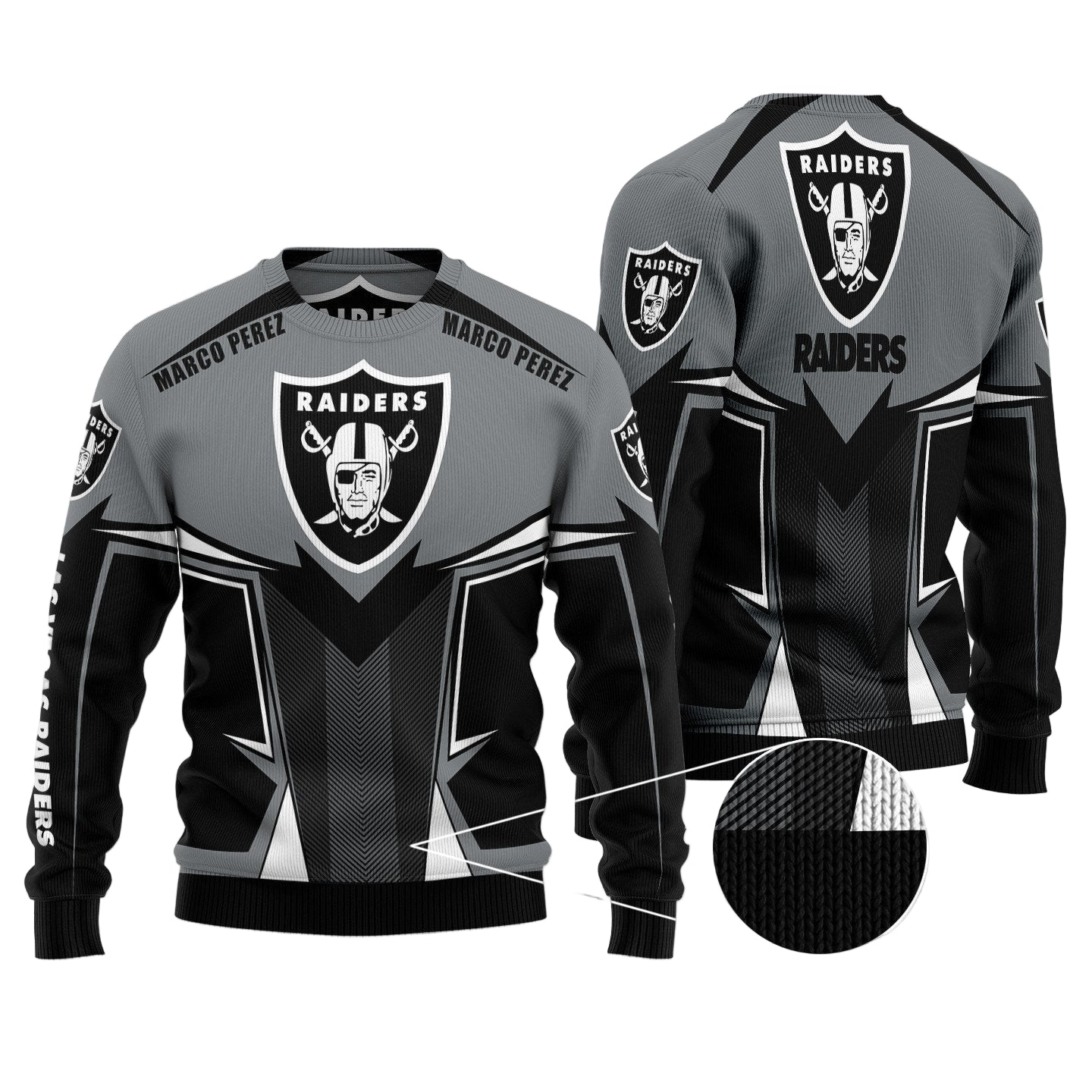 Las Vegas Raiders Woolen Sweater BG67