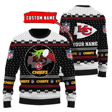 Kansas City Chiefs Personalized Woolen Sweater BG50