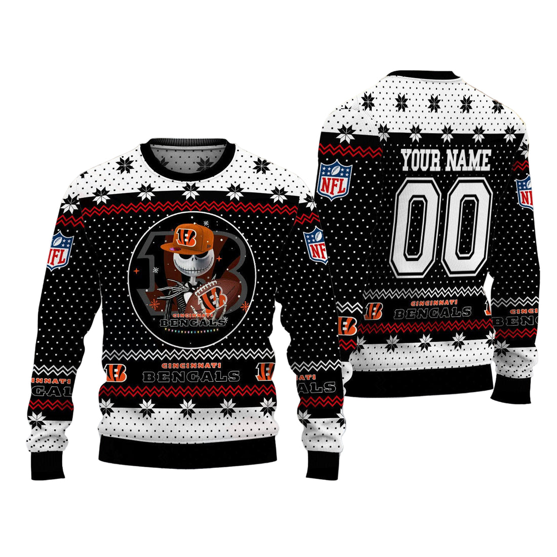 Cincinnati Bengals Personalized Woolen Sweater BG24