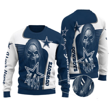 Dallas Cowboys Personalized Sweater 32
