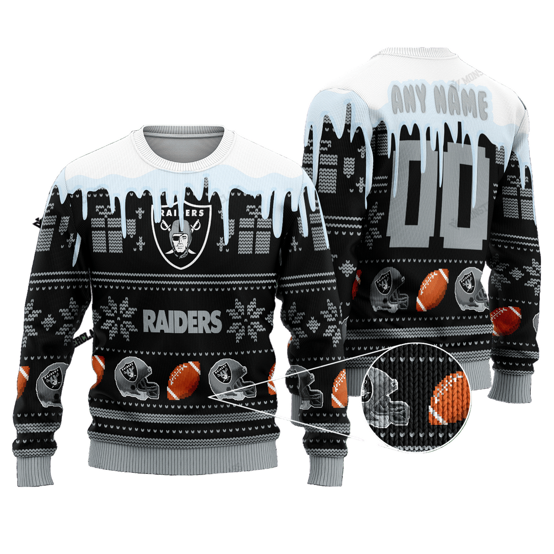 Las Vegas Raiders Woolen Sweater 183