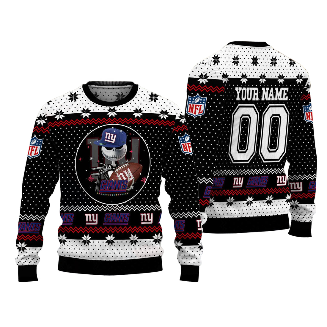 New York Giants Personalized Woolen Sweater BG28