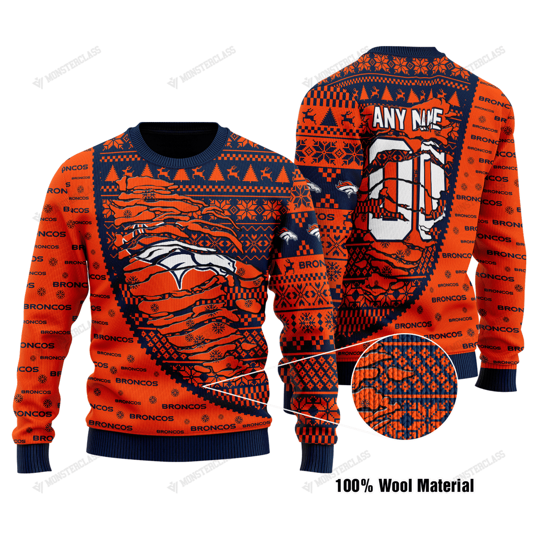 Denver Broncos Woolen Sweater 124