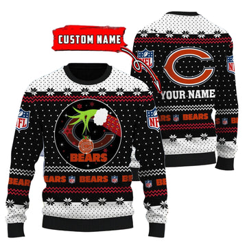 Chicago Bears Personalized Woolen Sweater BG40
