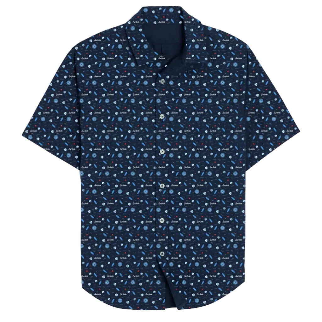Surfside Merch Surfside Hawaiian Shirt Navy Gifts For Dad -WearandDecor