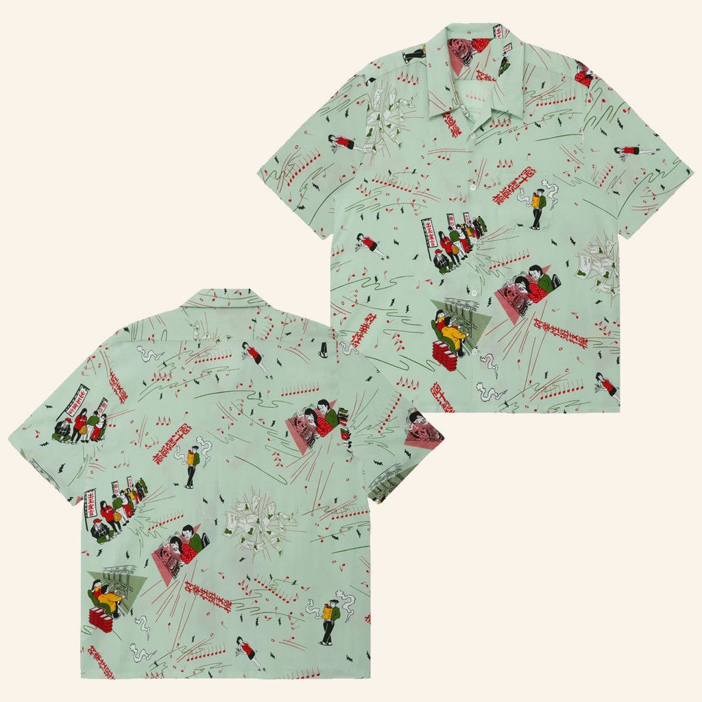 Eanbe Merch Mint Green Hawaiian Shirt Good Gifts For Boyfriend -WearandDecor