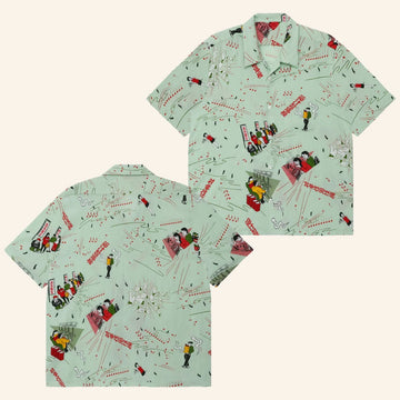 Eanbe Merch Mint Green Hawaiian Shirt Good Gifts For Boyfriend -WearandDecor